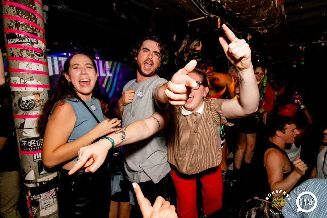Hot Mess dance pop party - April 2023 - third Friday of every month at The Basement - Kimber is the DJ - Pics: Darcy for Oh Snap Kid