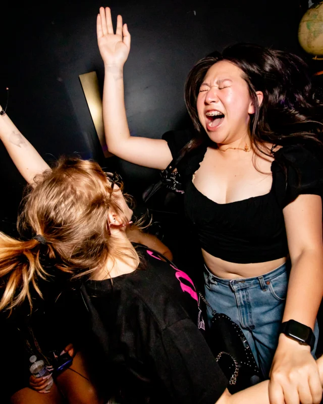 Hot Mess dance pop party - April 2023 - third Friday of every month at The Basement - Kimber is the DJ - Pics: Darcy for Oh Snap Kid