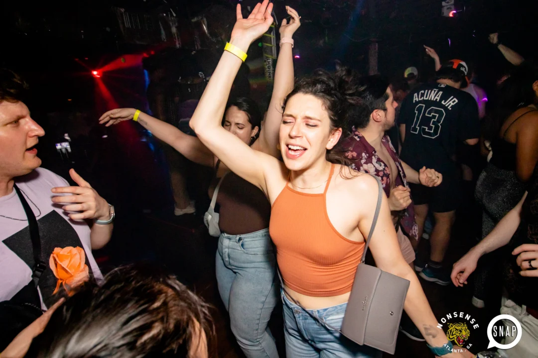 Hot Mess dance pop party - April 2023 - third Friday of every month at The Basement - Kimber is the DJ - Pics: Darcy for Oh Snap Kid