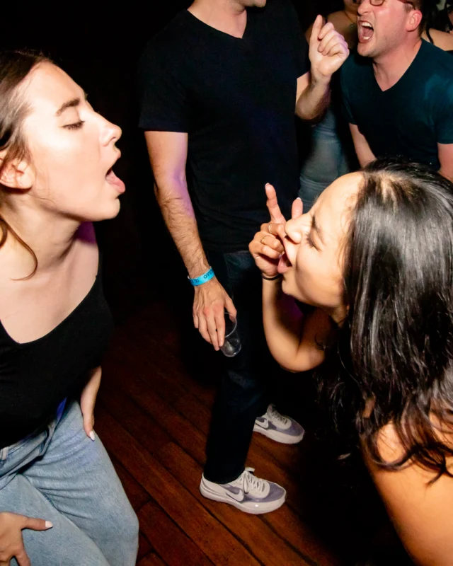 Hot Mess dance pop party - April 2023 - third Friday of every month at The Basement - Kimber is the DJ - Pics: Darcy for Oh Snap Kid