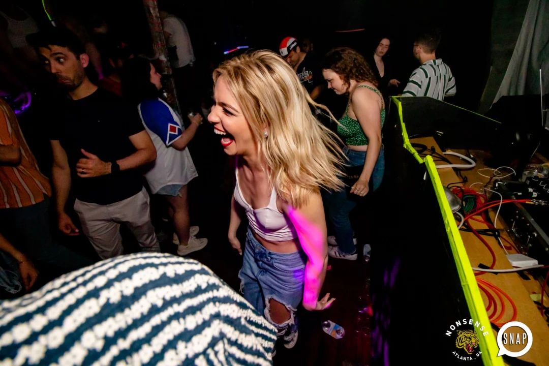 Hot Mess dance pop party - April 2023 - third Friday of every month at The Basement - Kimber is the DJ - Pics: Darcy for Oh Snap Kid