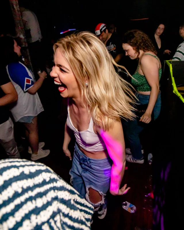 Hot Mess dance pop party - April 2023 - third Friday of every month at The Basement - Kimber is the DJ - Pics: Darcy for Oh Snap Kid