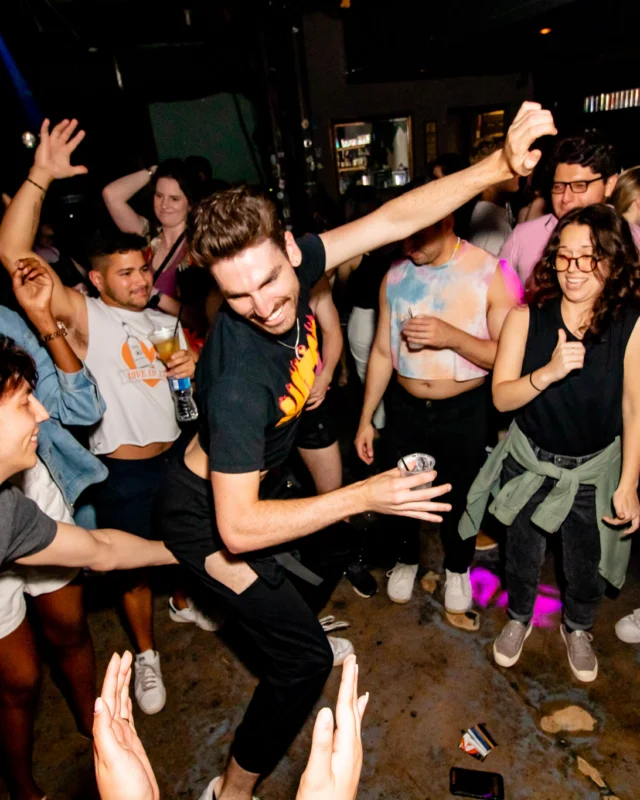 Hot Mess dance pop party - third Friday of every month at The Basement (EAV) - Kimber is the DJ - Pic: Darcy for Oh Snap Kid