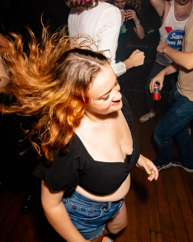 Hot Mess dance pop party - third Friday of every month at The Basement (EAV) - Kimber is the DJ - Pic: Darcy for Oh Snap Kid