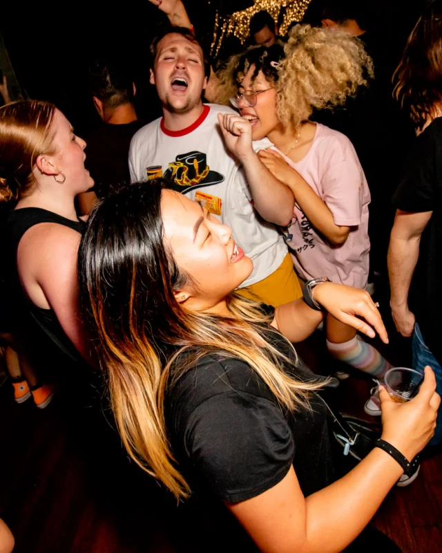 Hot Mess dance pop party - third Friday of every month at The Basement (EAV) - Kimber is the DJ - Pic: Darcy for Oh Snap Kid