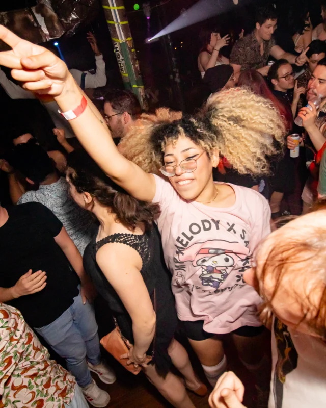 Hot Mess dance pop party - third Friday of every month at The Basement (EAV) - Kimber is the DJ - Pic: Darcy for Oh Snap Kid