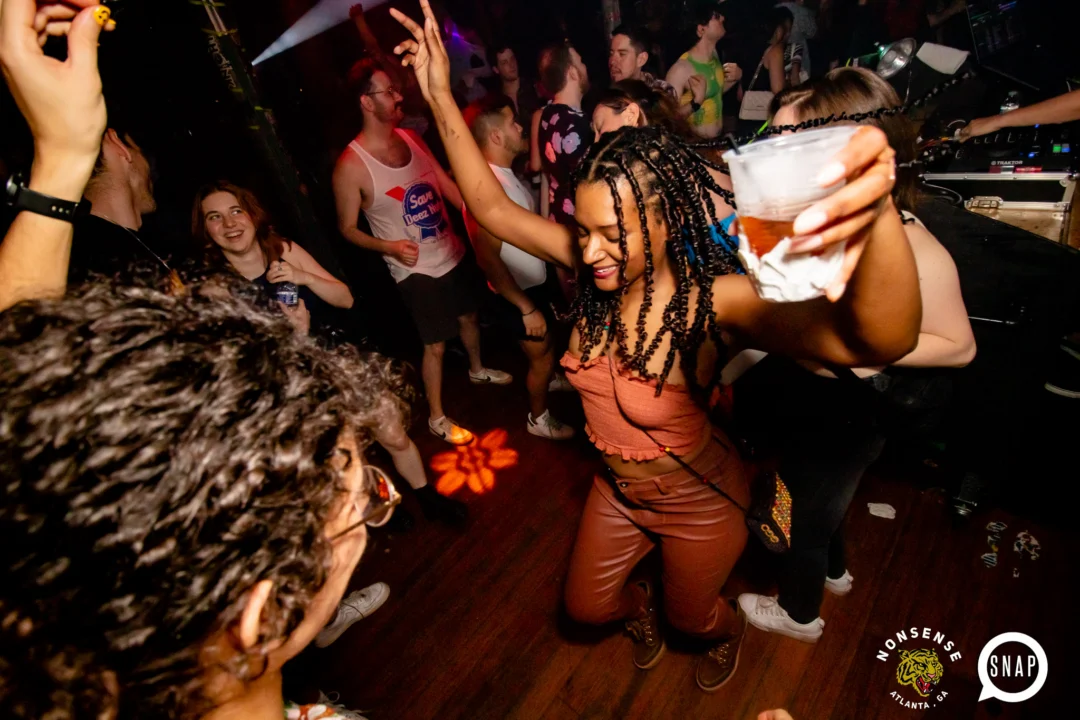 Hot Mess dance pop party - third Friday of every month at The Basement (EAV) - Kimber is the DJ - Pic: Darcy for Oh Snap Kid