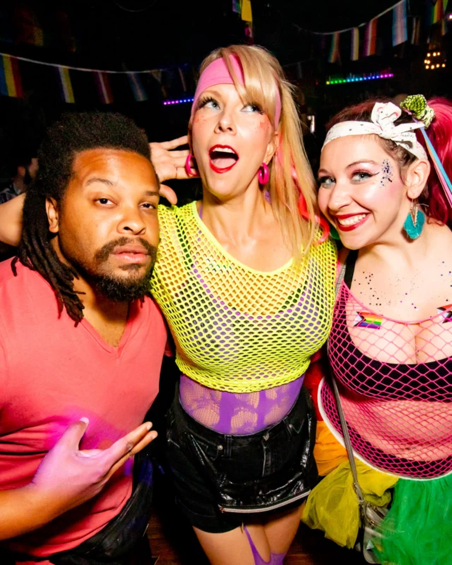 Heyday 80s party - June 2023 Pride Edition - first Saturday of every month @ Basement EAV - Kimber is the DJ - Pic: Oh Snap Kid