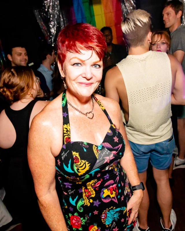 Heyday 80s party - June 2023 Pride Edition - first Saturday of every month @ Basement EAV - Kimber is the DJ - Pic: Oh Snap Kid