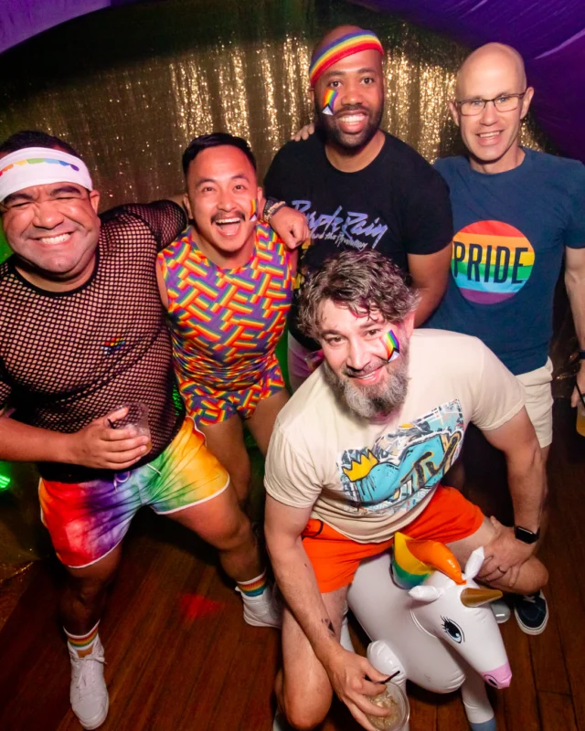 Heyday 80s party - June 2023 Pride Edition - first Saturday of every month @ Basement EAV - Kimber is the DJ - Pic: Oh Snap Kid