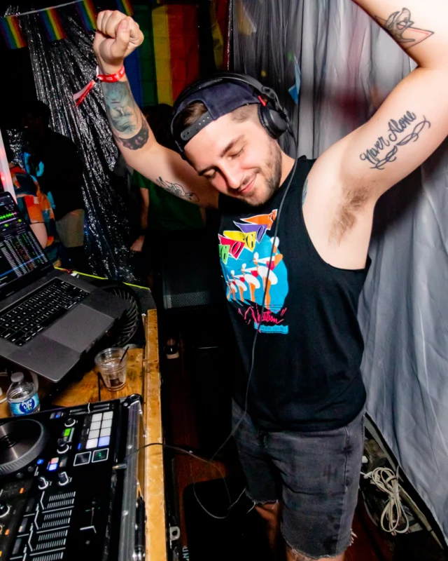 Heyday 80s party - June 2023 Pride Edition - first Saturday of every month @ Basement EAV - Kimber is the DJ - Pic: Oh Snap Kid