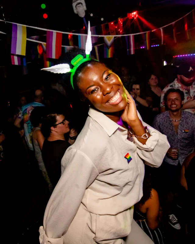 Heyday 80s party - June 2023 Pride Edition - first Saturday of every month @ Basement EAV - Kimber is the DJ - Pic: Oh Snap Kid