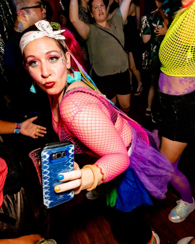Heyday 80s party - June 2023 Pride Edition - first Saturday of every month @ Basement EAV - Kimber is the DJ - Pic: Oh Snap Kid