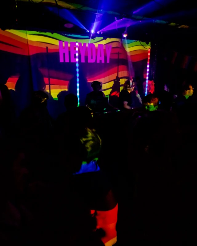 Heyday 80s party - June 2023 Pride Edition - first Saturday of every month @ Basement EAV - Kimber is the DJ - Pic: Oh Snap Kid