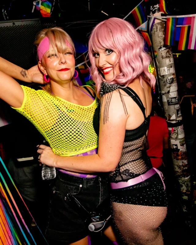 Heyday 80s party - June 2023 Pride Edition - first Saturday of every month @ Basement EAV - Kimber is the DJ - Pic: Oh Snap Kid