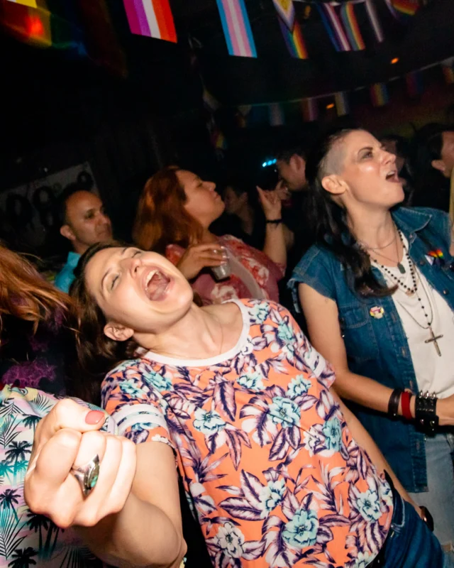 Heyday 80s party - June 2023 Pride Edition - first Saturday of every month @ Basement EAV - Kimber is the DJ - Pic: Oh Snap Kid
