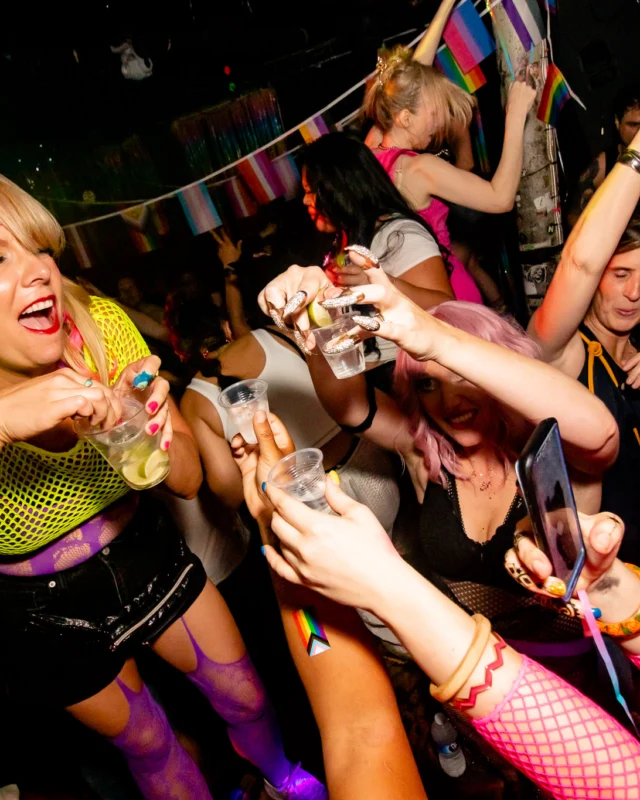 Heyday 80s party - June 2023 Pride Edition - first Saturday of every month @ Basement EAV - Kimber is the DJ - Pic: Oh Snap Kid