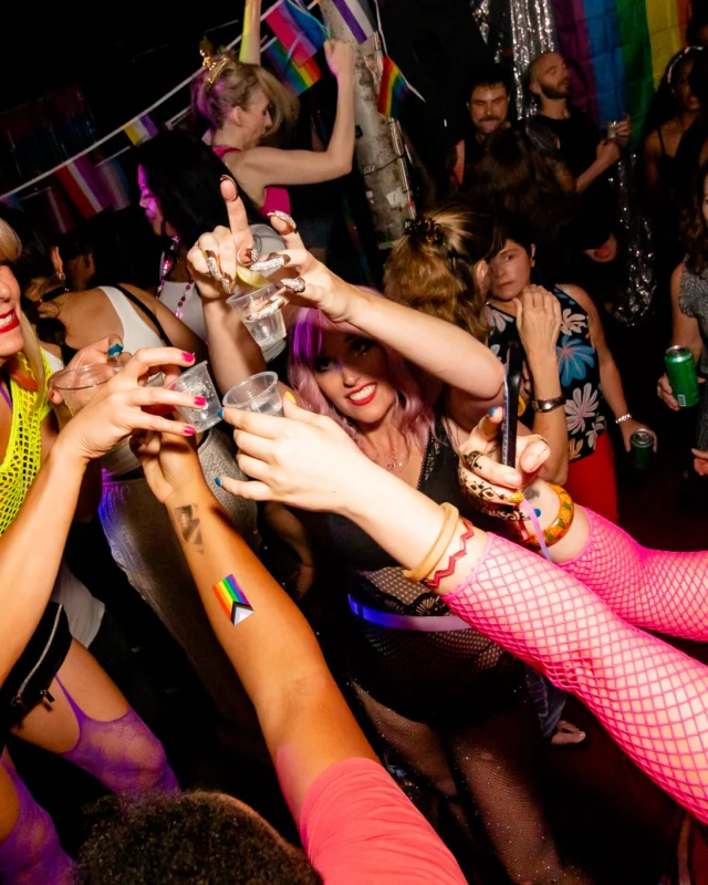 Heyday 80s party - June 2023 Pride Edition - first Saturday of every month @ Basement EAV - Kimber is the DJ - Pic: Oh Snap Kid