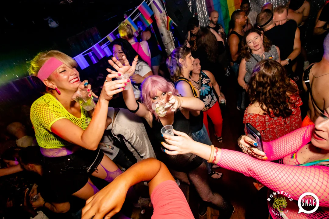 Heyday 80s party - June 2023 Pride Edition - first Saturday of every month @ Basement EAV - Kimber is the DJ - Pic: Oh Snap Kid