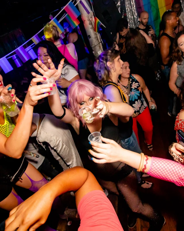 Heyday 80s party - June 2023 Pride Edition - first Saturday of every month @ Basement EAV - Kimber is the DJ - Pic: Oh Snap Kid