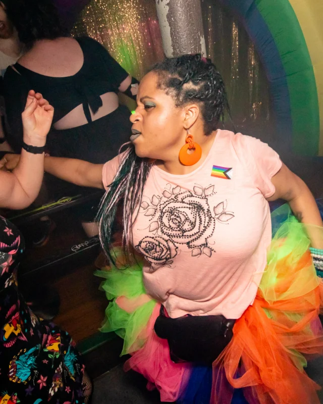 Heyday 80s party - June 2023 Pride Edition - first Saturday of every month @ Basement EAV - Kimber is the DJ - Pic: Oh Snap Kid