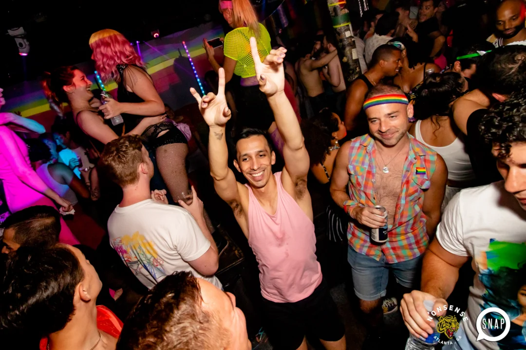 Heyday 80s party - June 2023 Pride Edition - first Saturday of every month @ Basement EAV - Kimber is the DJ - Pic: Oh Snap Kid