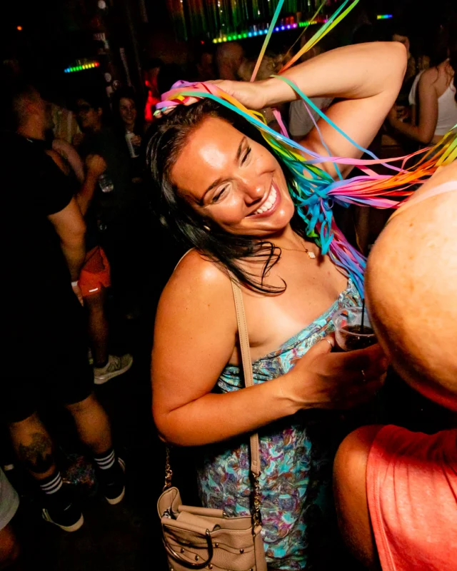 Heyday 80s party - June 2023 Pride Edition - first Saturday of every month @ Basement EAV - Kimber is the DJ - Pic: Oh Snap Kid