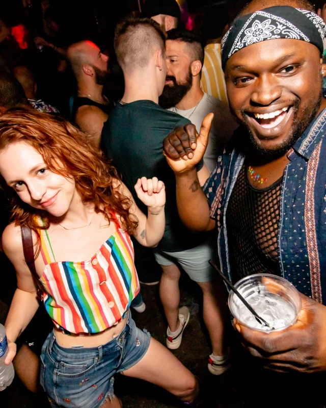 Heyday 80s party - June 2023 Pride Edition - first Saturday of every month @ Basement EAV - Kimber is the DJ - Pic: Oh Snap Kid