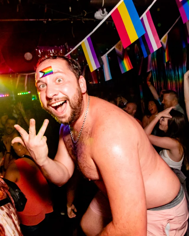 Heyday 80s party - June 2023 Pride Edition - first Saturday of every month @ Basement EAV - Kimber is the DJ - Pic: Oh Snap Kid