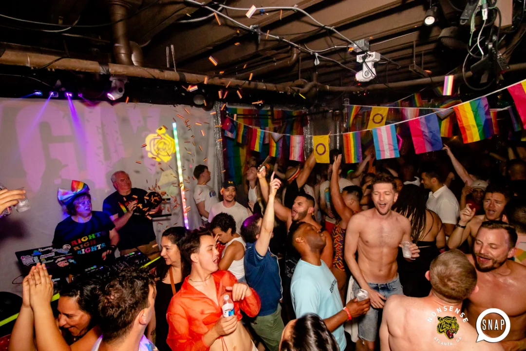 Heyday 80s party - June 2023 Pride Edition - first Saturday of every month @ Basement EAV - Kimber is the DJ - Pic: Oh Snap Kid
