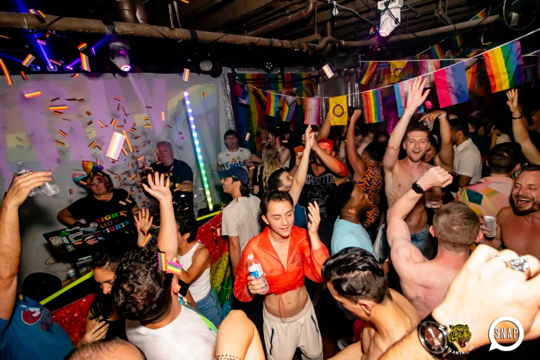 Heyday 80s party - June 2023 Pride Edition - first Saturday of every month @ Basement EAV - Kimber is the DJ - Pic: Oh Snap Kid
