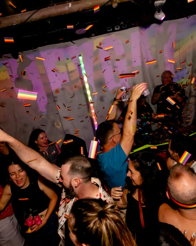 Heyday 80s party - June 2023 Pride Edition - first Saturday of every month @ Basement EAV - Kimber is the DJ - Pic: Oh Snap Kid
