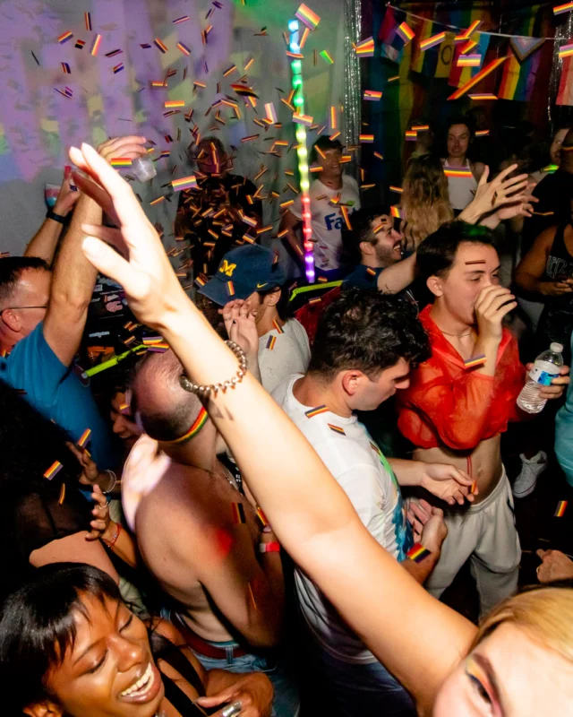 Heyday 80s party - June 2023 Pride Edition - first Saturday of every month @ Basement EAV - Kimber is the DJ - Pic: Oh Snap Kid