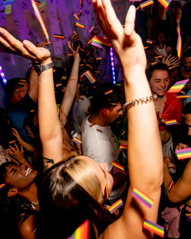 Heyday 80s party - June 2023 Pride Edition - first Saturday of every month @ Basement EAV - Kimber is the DJ - Pic: Oh Snap Kid