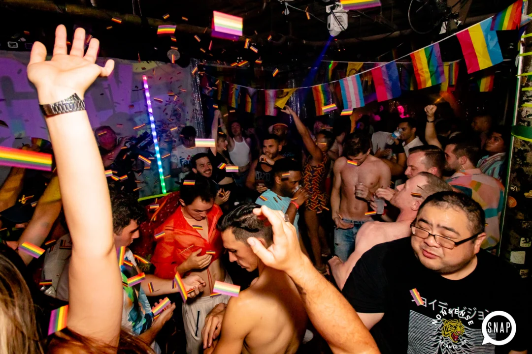 Heyday 80s party - June 2023 Pride Edition - first Saturday of every month @ Basement EAV - Kimber is the DJ - Pic: Oh Snap Kid