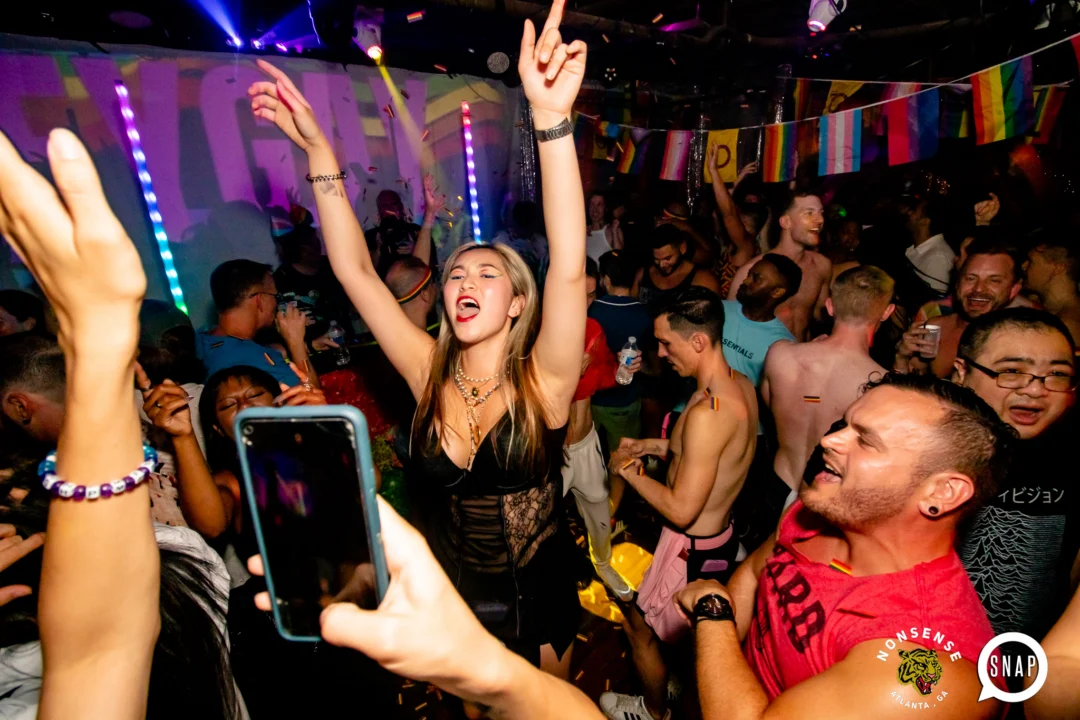 Heyday 80s party - June 2023 Pride Edition - first Saturday of every month @ Basement EAV - Kimber is the DJ - Pic: Oh Snap Kid