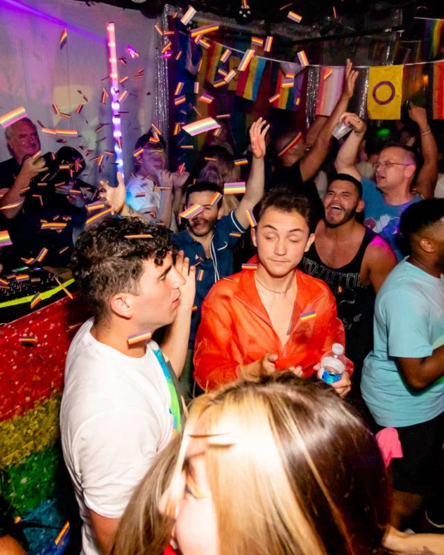Heyday 80s party - June 2023 Pride Edition - first Saturday of every month @ Basement EAV - Kimber is the DJ - Pic: Oh Snap Kid
