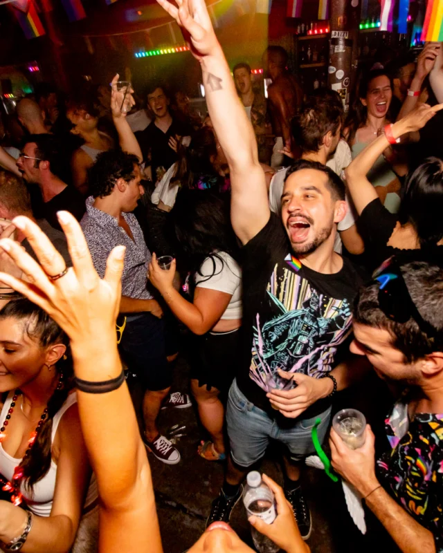 Heyday 80s party - June 2023 Pride Edition - first Saturday of every month @ Basement EAV - Kimber is the DJ - Pic: Oh Snap Kid