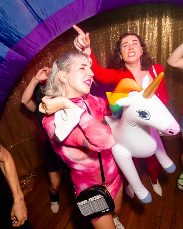 Heyday 80s party - June 2023 Pride Edition - first Saturday of every month @ Basement EAV - Kimber is the DJ - Pic: Oh Snap Kid