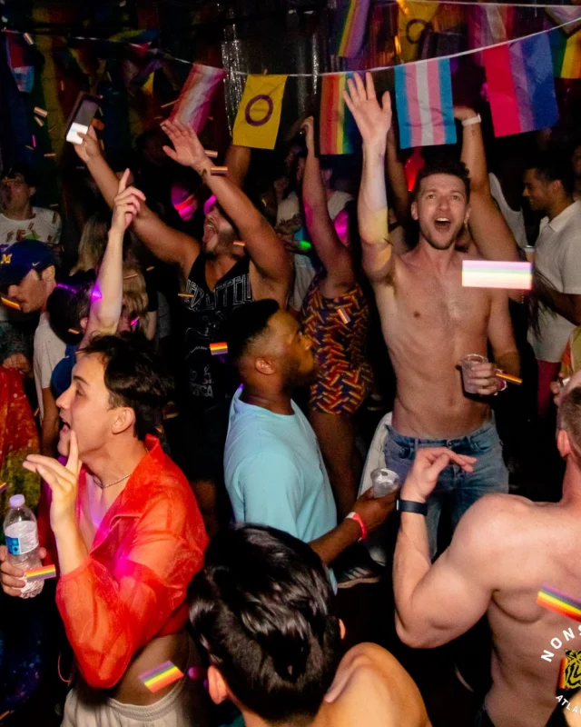 Heyday 80s party - June 2023 Pride Edition - first Saturday of every month @ Basement EAV - Kimber is the DJ - Pic: Oh Snap Kid