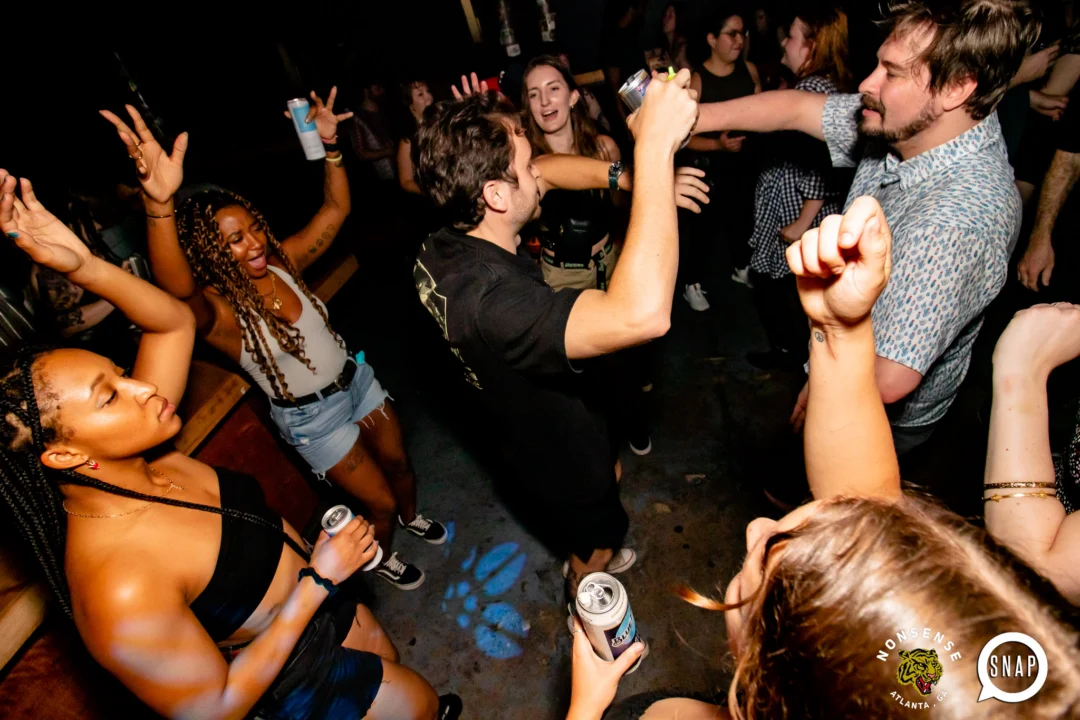 Hot Mess dance pop party - August 2023 - third Friday of every month at The Basement, Easst Atlanta - Kimber is the DJ - Pics: Darcy for Oh Snap Kid