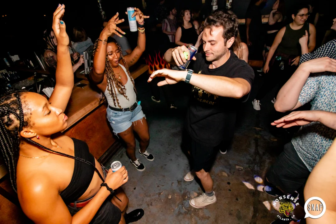 Hot Mess dance pop party - August 2023 - third Friday of every month at The Basement, Easst Atlanta - Kimber is the DJ - Pics: Darcy for Oh Snap Kid