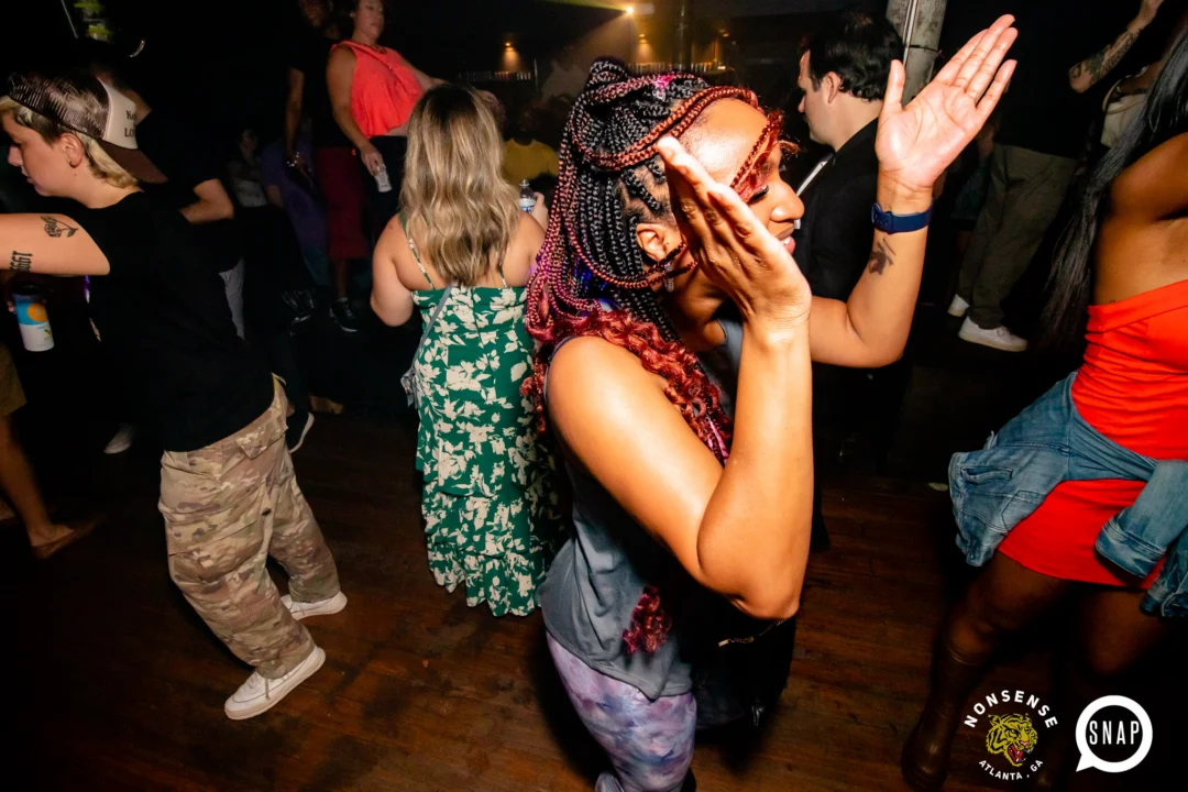 Hot Mess dance pop party - August 2023 - third Friday of every month at The Basement, Easst Atlanta - Kimber is the DJ - Pics: Darcy for Oh Snap Kid