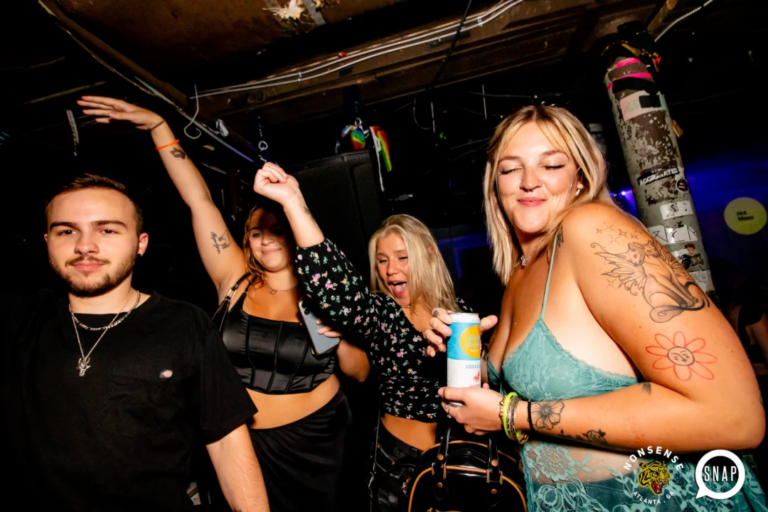 Hot Mess dance pop party - August 2023 - third Friday of every month at The Basement, Easst Atlanta - Kimber is the DJ - Pics: Darcy for Oh Snap Kid