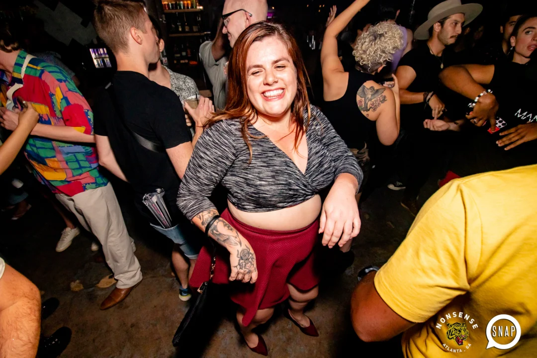 Hot Mess dance pop party - August 2023 - third Friday of every month at The Basement, Easst Atlanta - Kimber is the DJ - Pics: Darcy for Oh Snap Kid