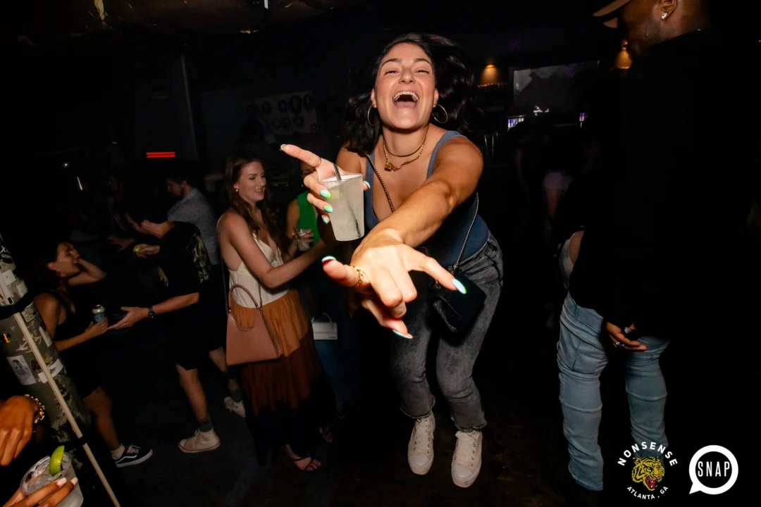 Hot Mess dance pop party - August 2023 - third Friday of every month at The Basement, Easst Atlanta - Kimber is the DJ - Pics: Darcy for Oh Snap Kid