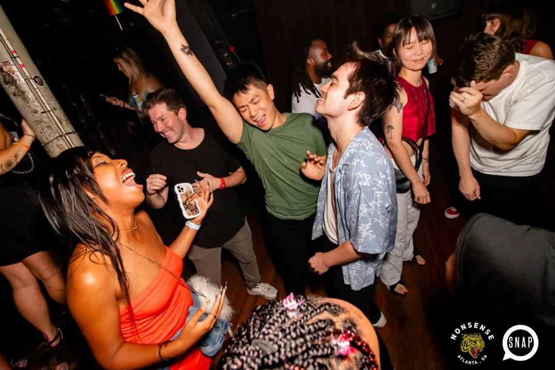 Hot Mess dance pop party - August 2023 - third Friday of every month at The Basement, Easst Atlanta - Kimber is the DJ - Pics: Darcy for Oh Snap Kid