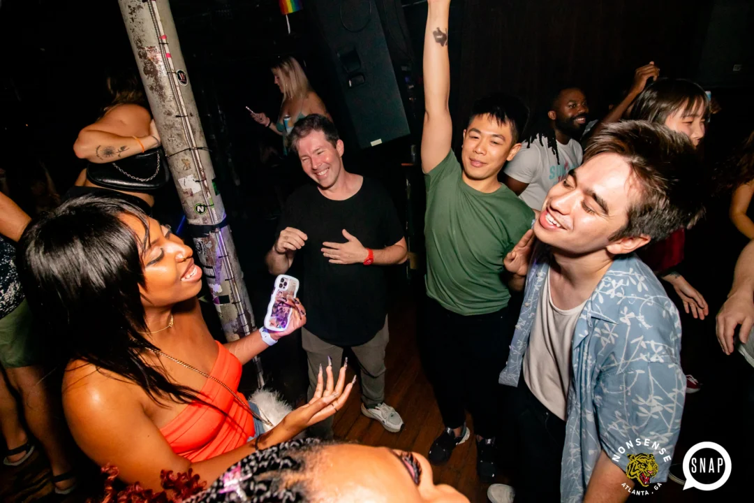 Hot Mess dance pop party - August 2023 - third Friday of every month at The Basement, Easst Atlanta - Kimber is the DJ - Pics: Darcy for Oh Snap Kid