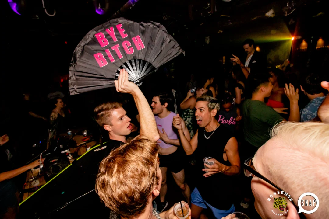 Hot Mess dance pop party - August 2023 - third Friday of every month at The Basement, Easst Atlanta - Kimber is the DJ - Pics: Darcy for Oh Snap Kid