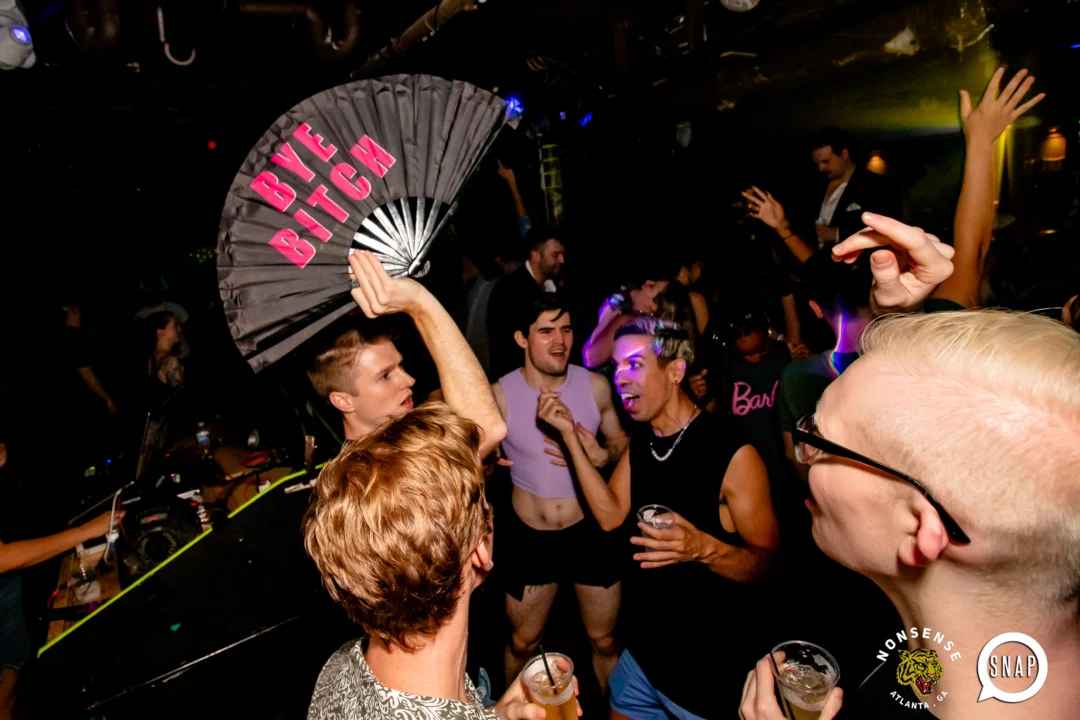 Hot Mess dance pop party - August 2023 - third Friday of every month at The Basement, Easst Atlanta - Kimber is the DJ - Pics: Darcy for Oh Snap Kid